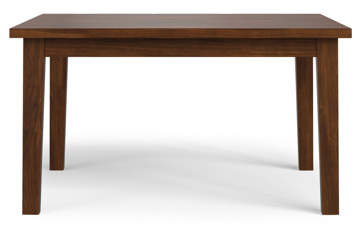 Charcoal Grey/Walnut Linen Style Fabric | Lowell / Eastwood 5 Pc Dining Set