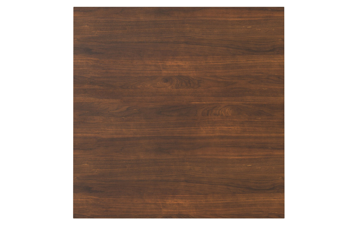 Charcoal Grey/Walnut Linen Style Fabric | Lowell / Eastwood 5 Pc Dining Set