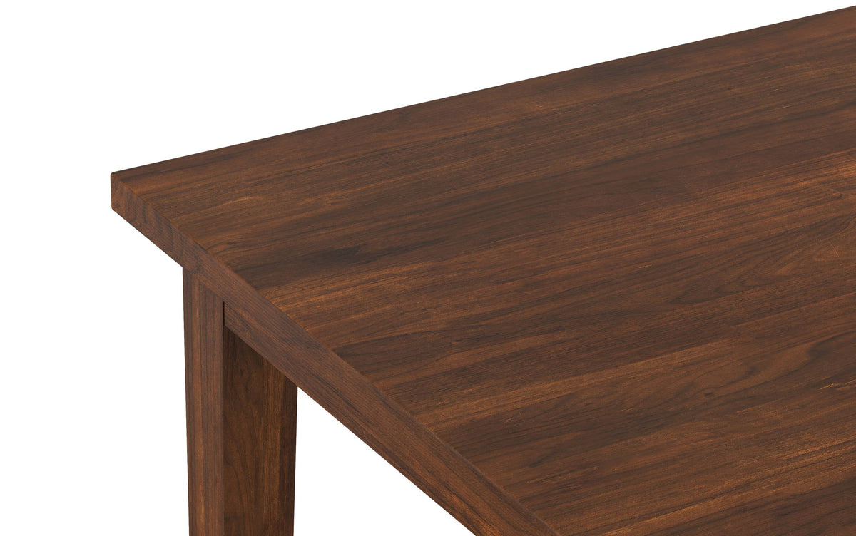 Charcoal Grey/Walnut Linen Style Fabric | Lowell / Eastwood 5 Pc Dining Set
