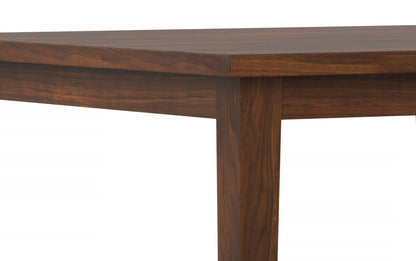 Charcoal Grey/Walnut Linen Style Fabric | Lowell / Eastwood 5 Pc Dining Set