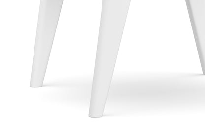 White | Draper Mid Century End Table