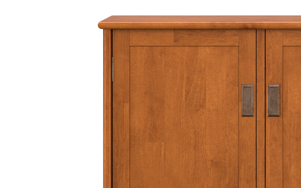 Teak Brown | Draper Mid Century 4 Door Sideboard Buffet