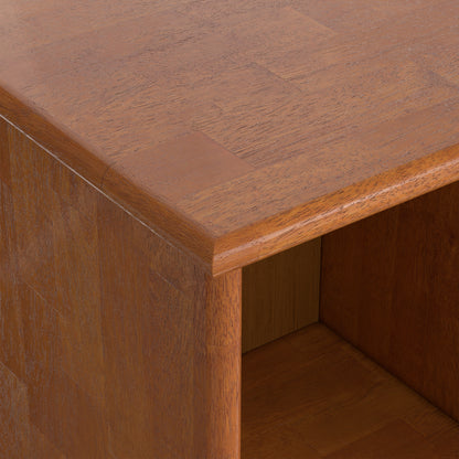 Teak Brown | Draper Mid Century 8 Cube Storage Sofa Table