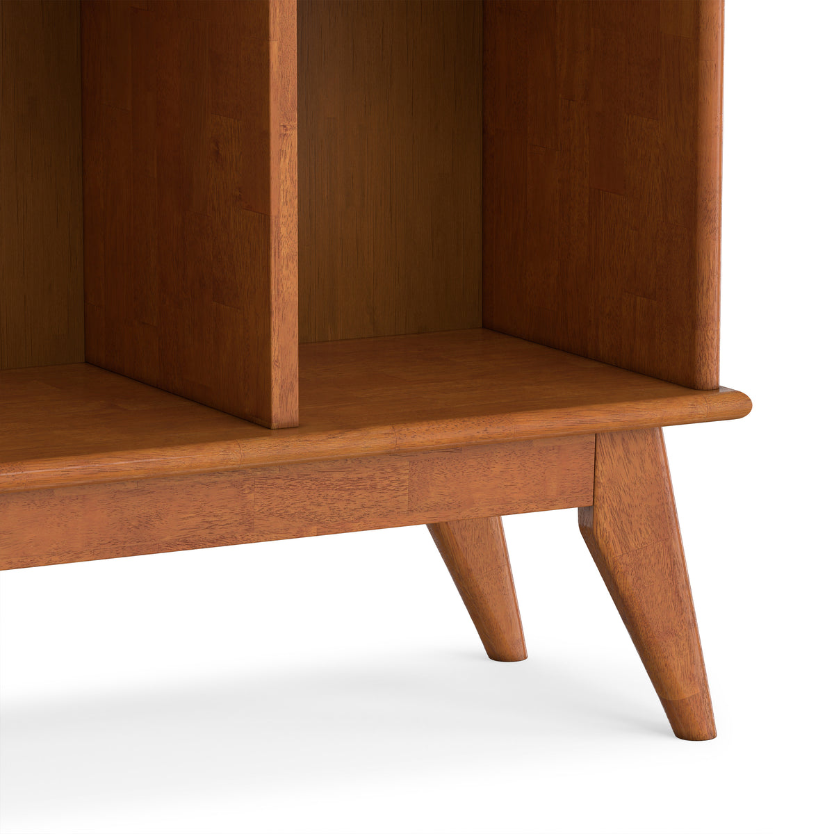 Teak Brown | Draper Mid Century 8 Cube Storage Sofa Table