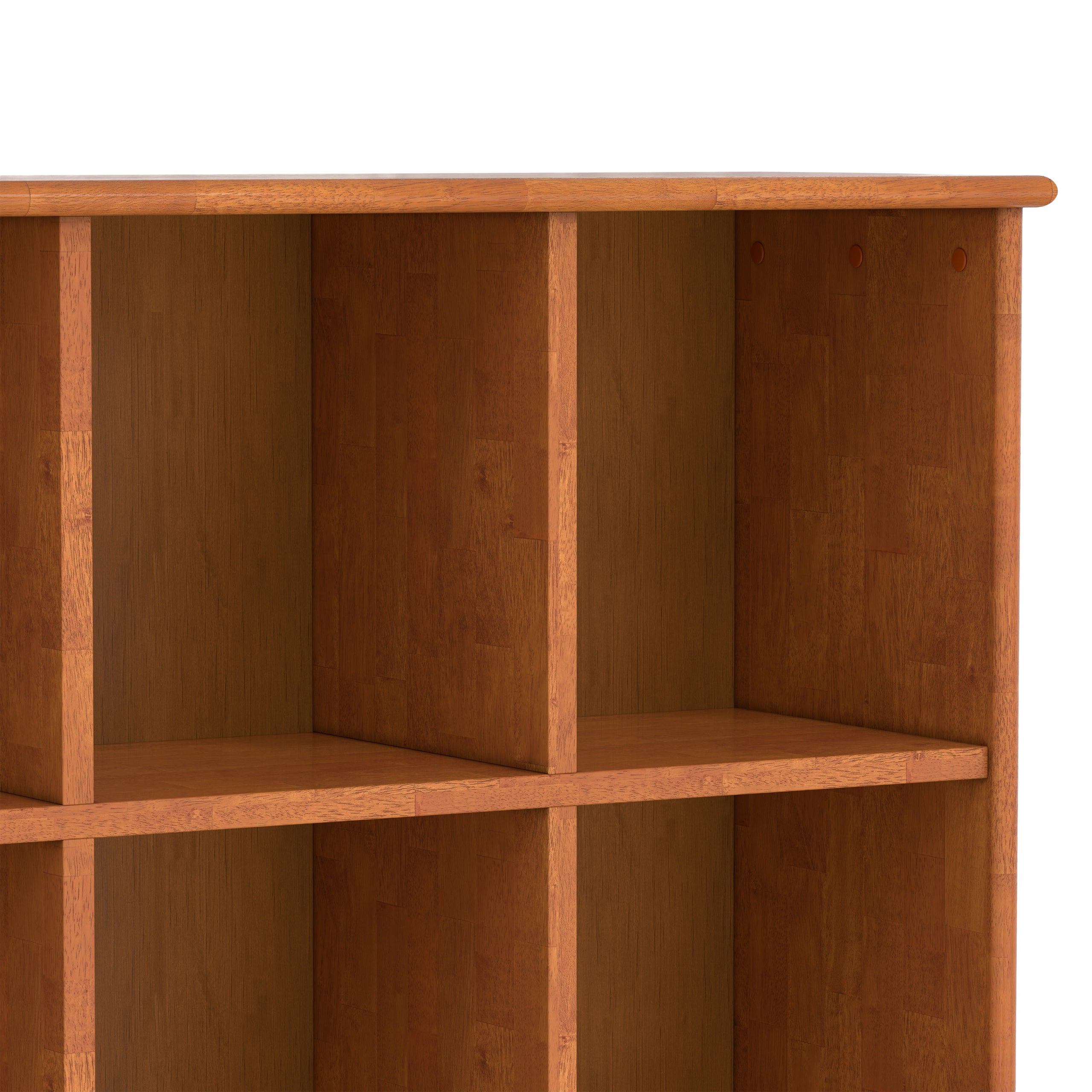Teak Brown | Draper Mid Century 8 Cube Storage Sofa Table
