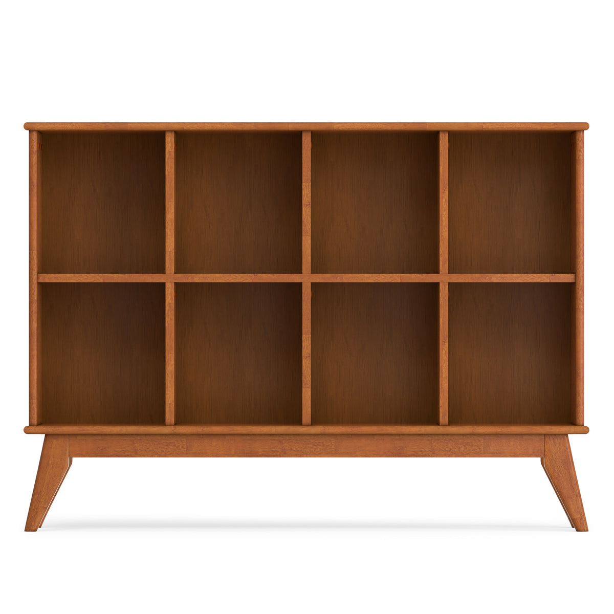 Teak Brown | Draper Mid Century 8 Cube Storage Sofa Table