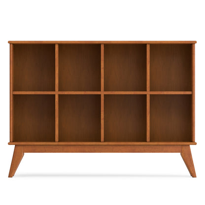 Teak Brown | Draper Mid Century 8 Cube Storage Sofa Table