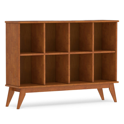 Teak Brown | Draper Mid Century 8 Cube Storage Sofa Table
