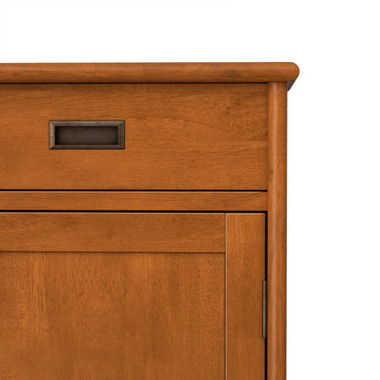Teak Brown | Draper Mid Century Entryway Storage Cabinet