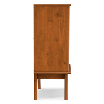 Teak Brown | Draper Mid Century Entryway Storage Cabinet