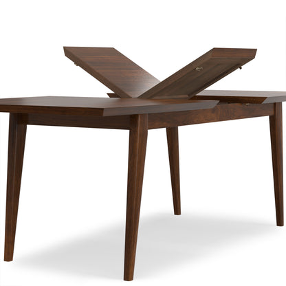 Walnut Walnut | Draper Mid Century Extendable Dining Table