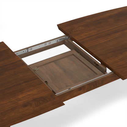 Walnut Walnut | Draper Mid Century Extendable Dining Table