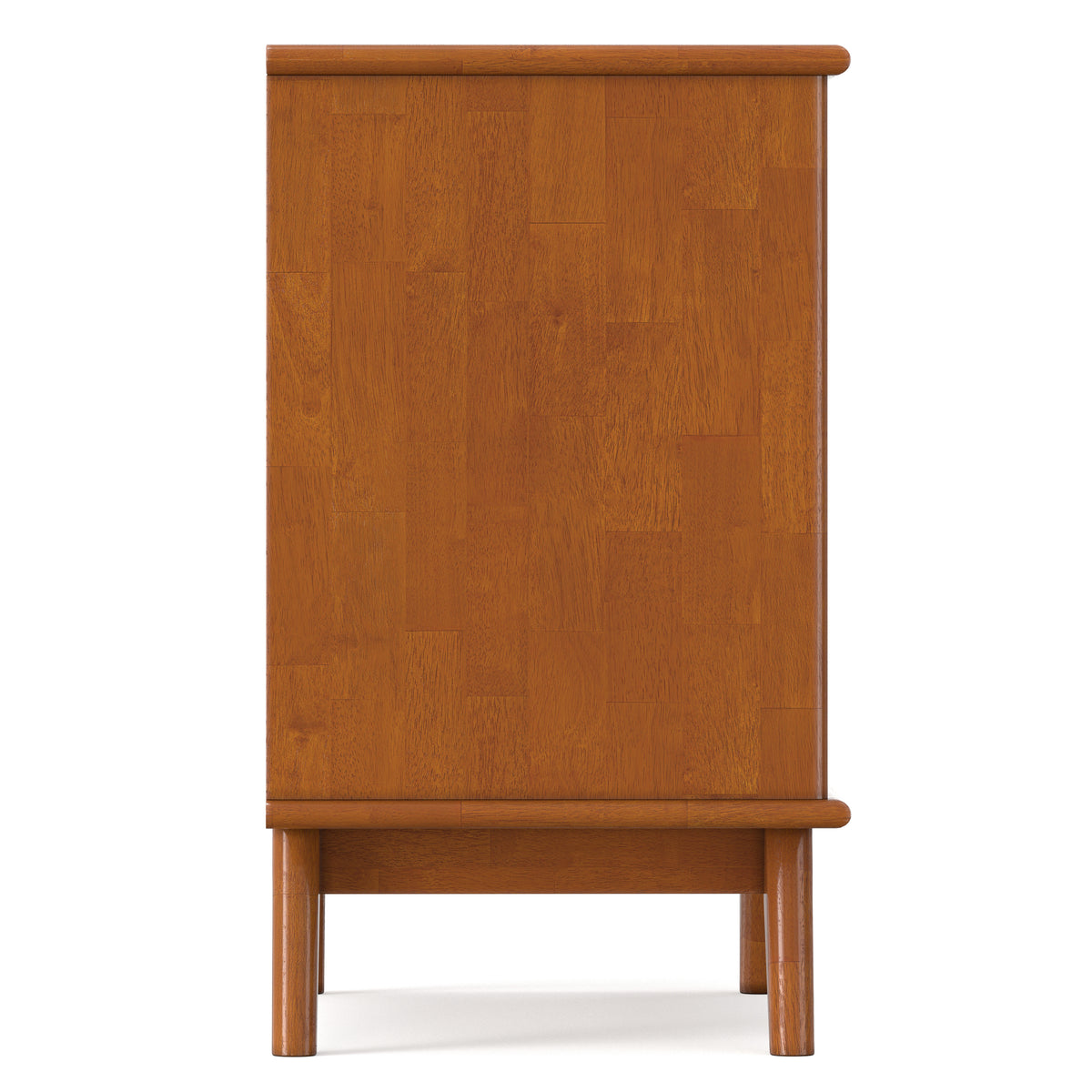 Teak Brown | Draper 28 inch Bedside Table with 2 Drawers and Top Shelf