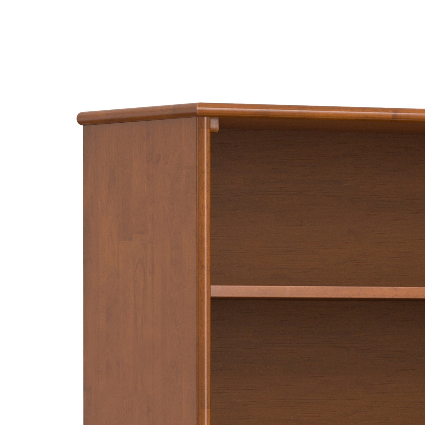 Teak Brown | Draper 6 Shelf Bookcase