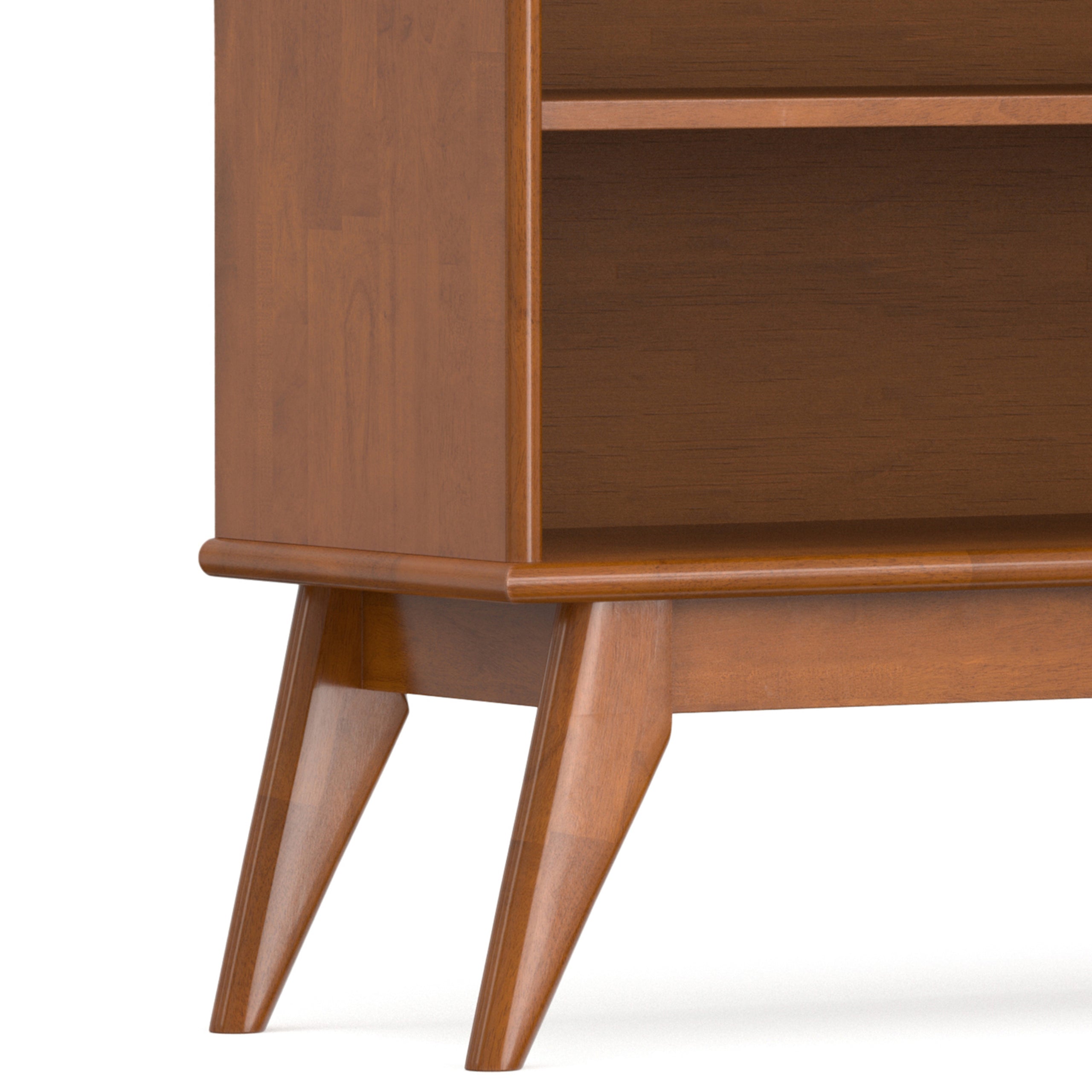 Teak Brown | Draper 6 Shelf Bookcase