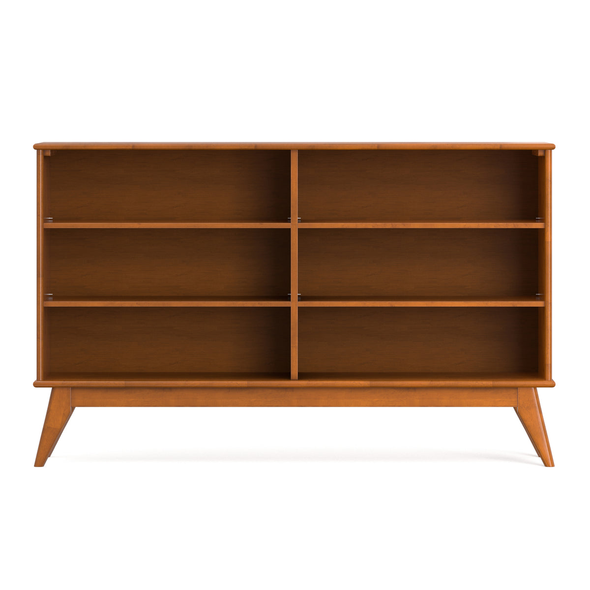 Teak Brown | Draper 6 Shelf Bookcase