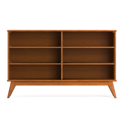 Teak Brown | Draper 6 Shelf Bookcase