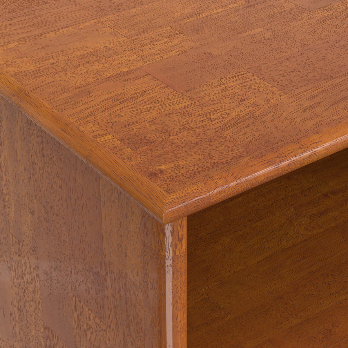 Teak Brown | Draper 76 inch 6 Shelf Bookcase