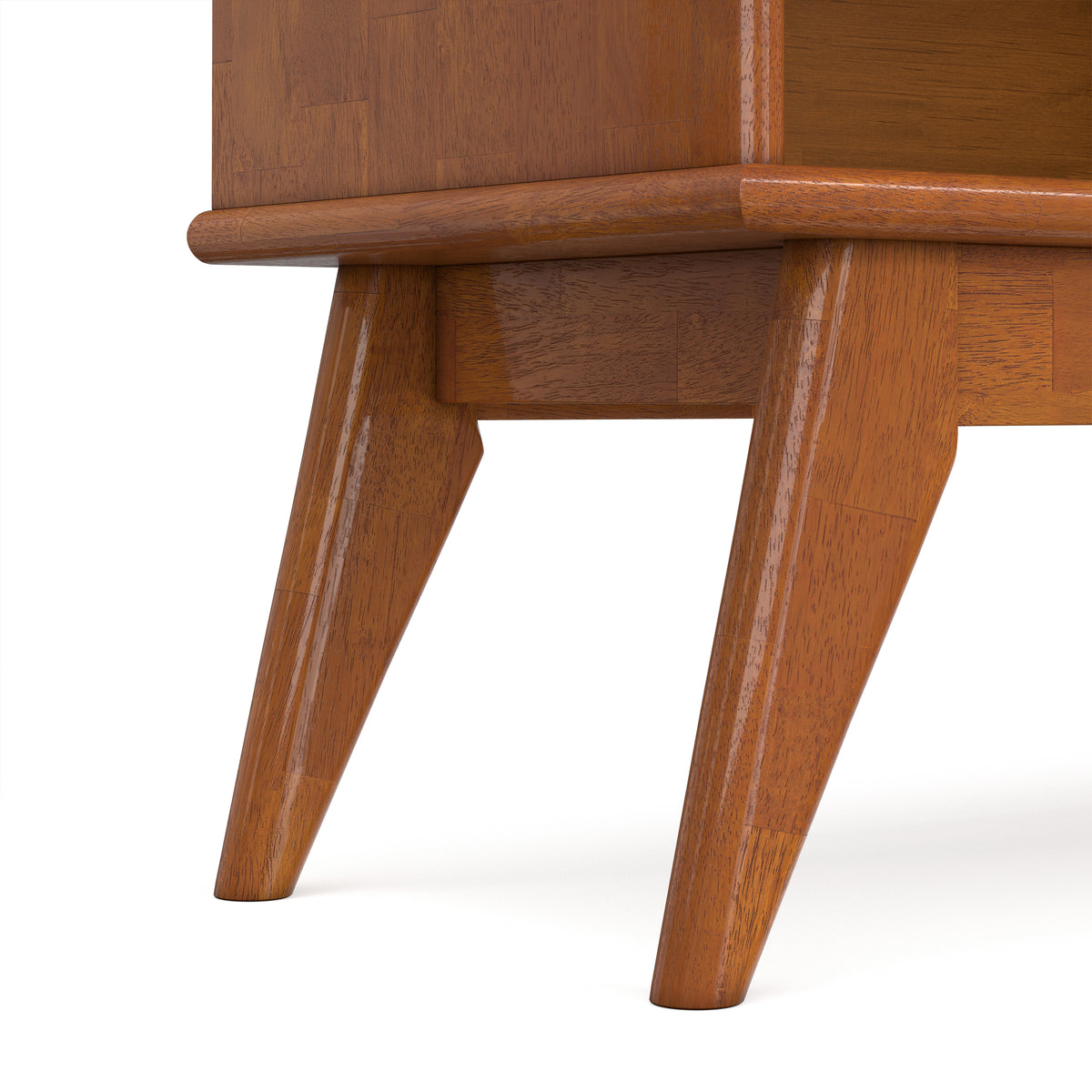 Teak Brown | Draper 76 inch 6 Shelf Bookcase