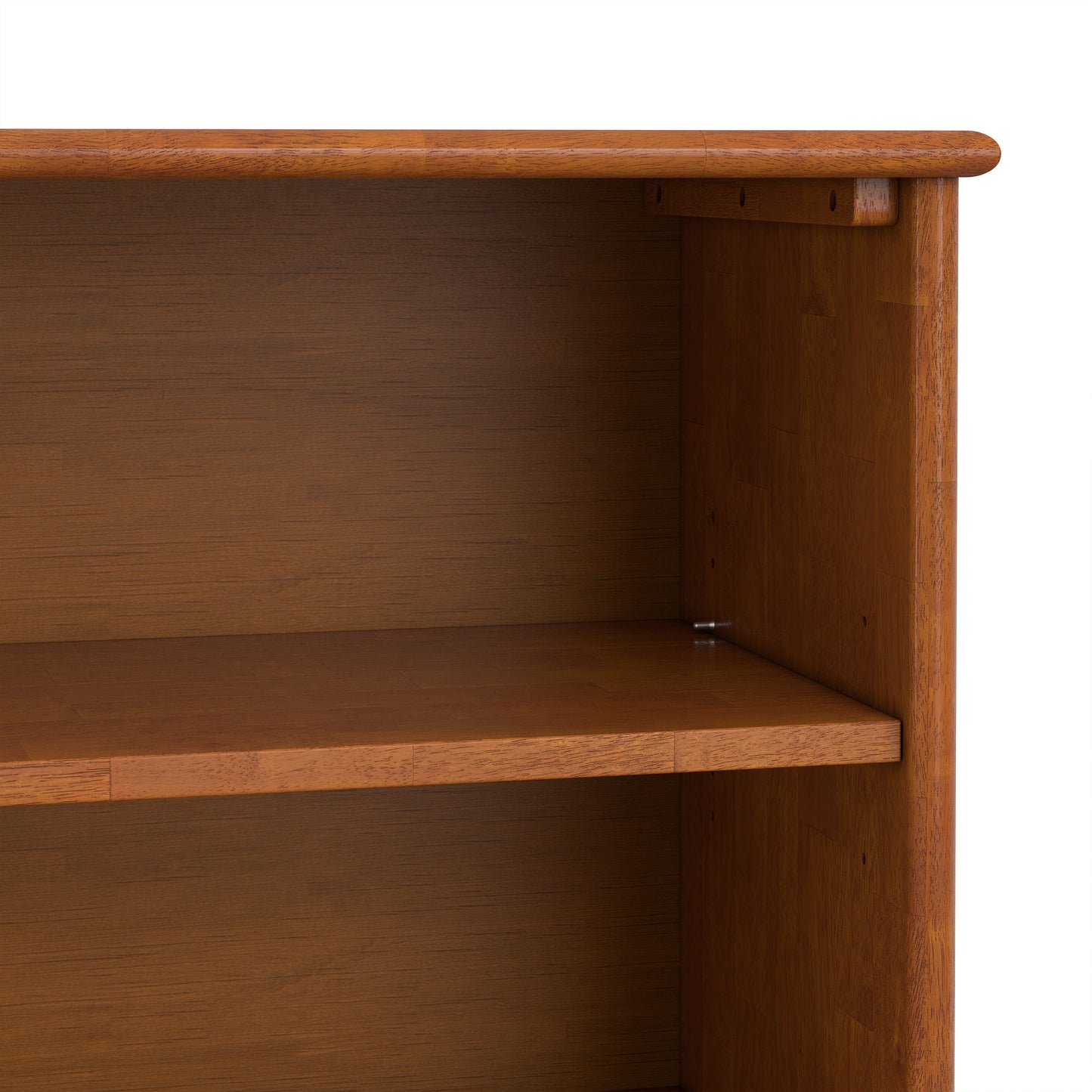 Teak Brown | Draper 76 inch 6 Shelf Bookcase