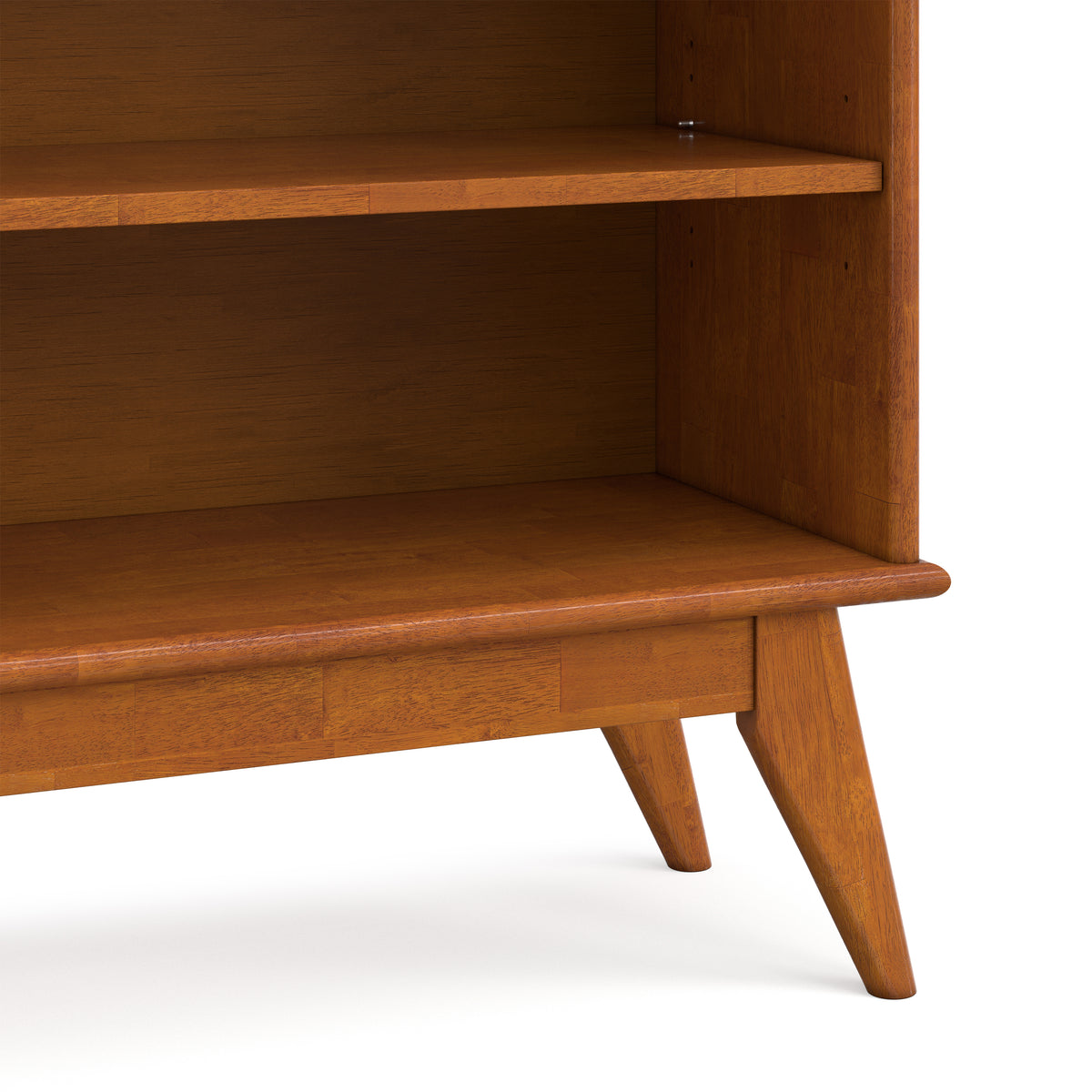 Teak Brown | Draper 76 inch 6 Shelf Bookcase