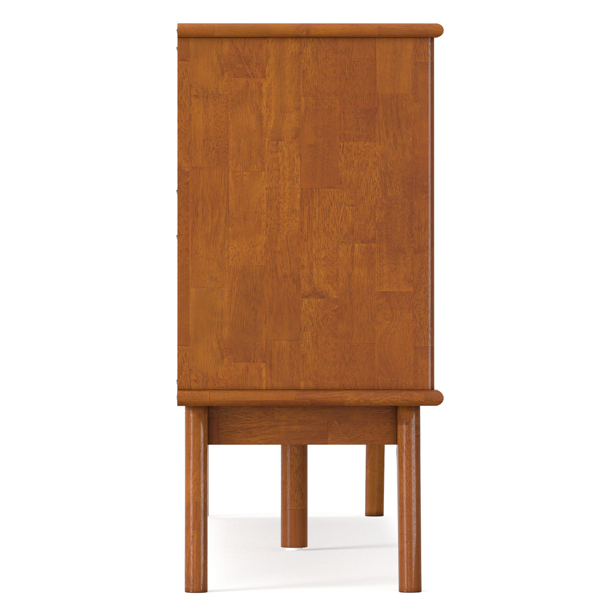 Teak Brown | Draper 76 inch 6 Shelf Bookcase