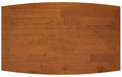 Teak Brown Rubberwood | Draper Mid Century Rectangular Dining Table