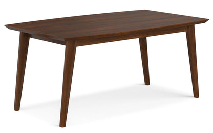 Black/Walnut Vegan Leather | Mavis / Draper 7 Pc Dining Set