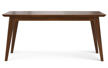 Black/Walnut Vegan Leather | Mavis / Draper 7 Pc Dining Set