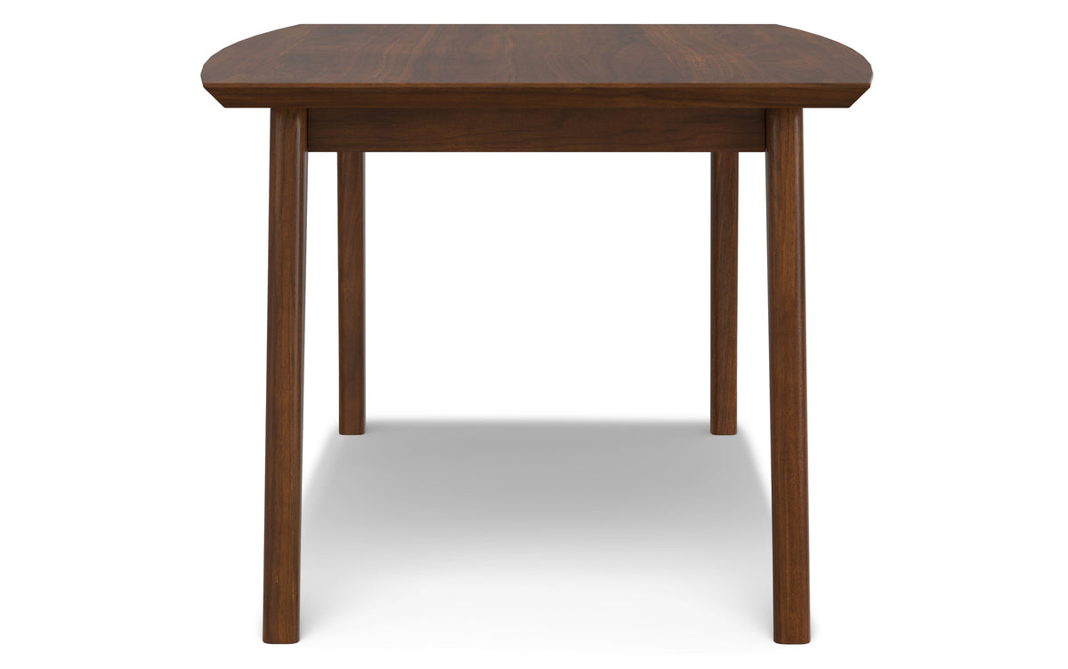Black/Walnut Vegan Leather | Mavis / Draper 7 Pc Dining Set