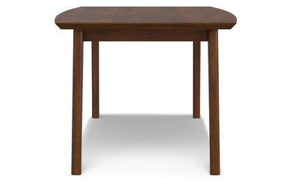 Black/Walnut Vegan Leather | Mavis / Draper 7 Pc Dining Set