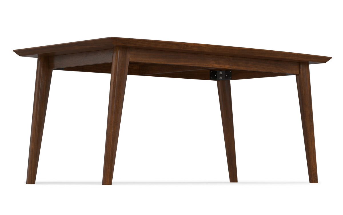 Black/Walnut Vegan Leather | Mavis / Draper 7 Pc Dining Set