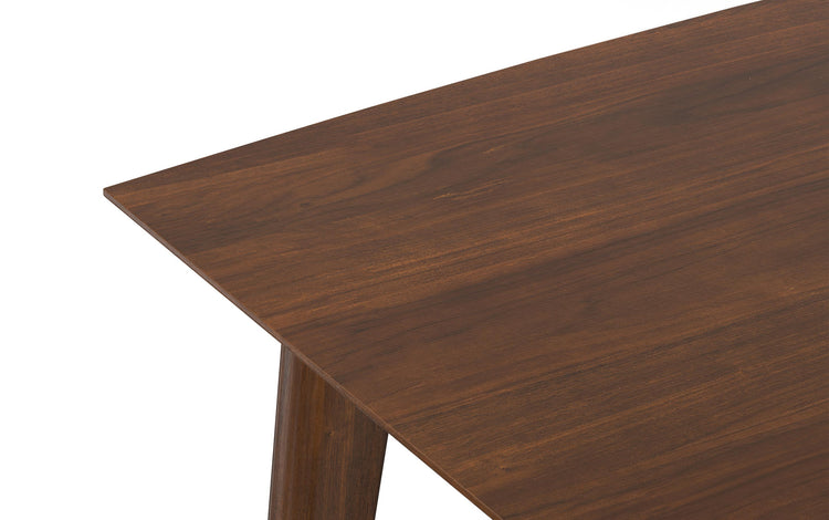 Black/Walnut Vegan Leather | Mavis / Draper 7 Pc Dining Set