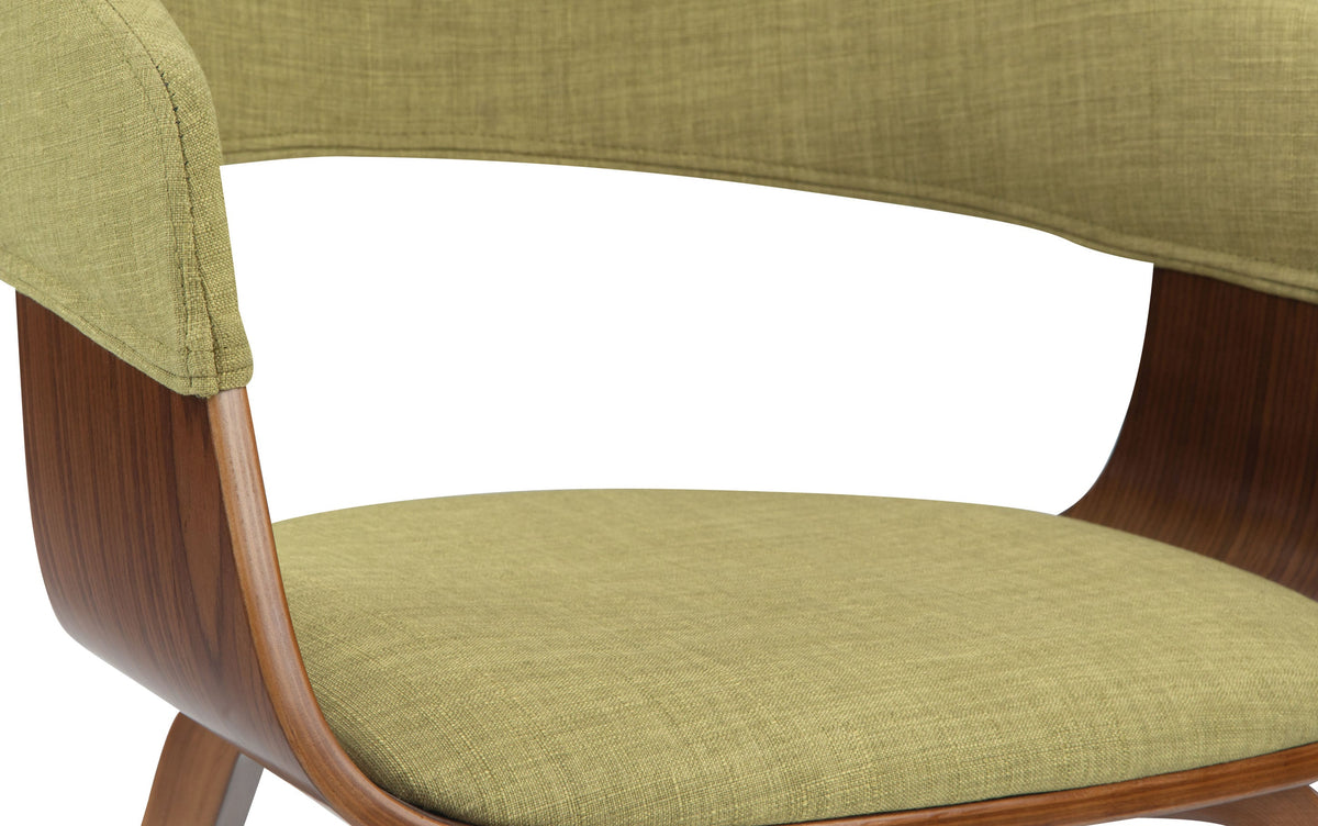 Acid Green Linen Style Fabric | Lowell III 7 Piece Dining Set