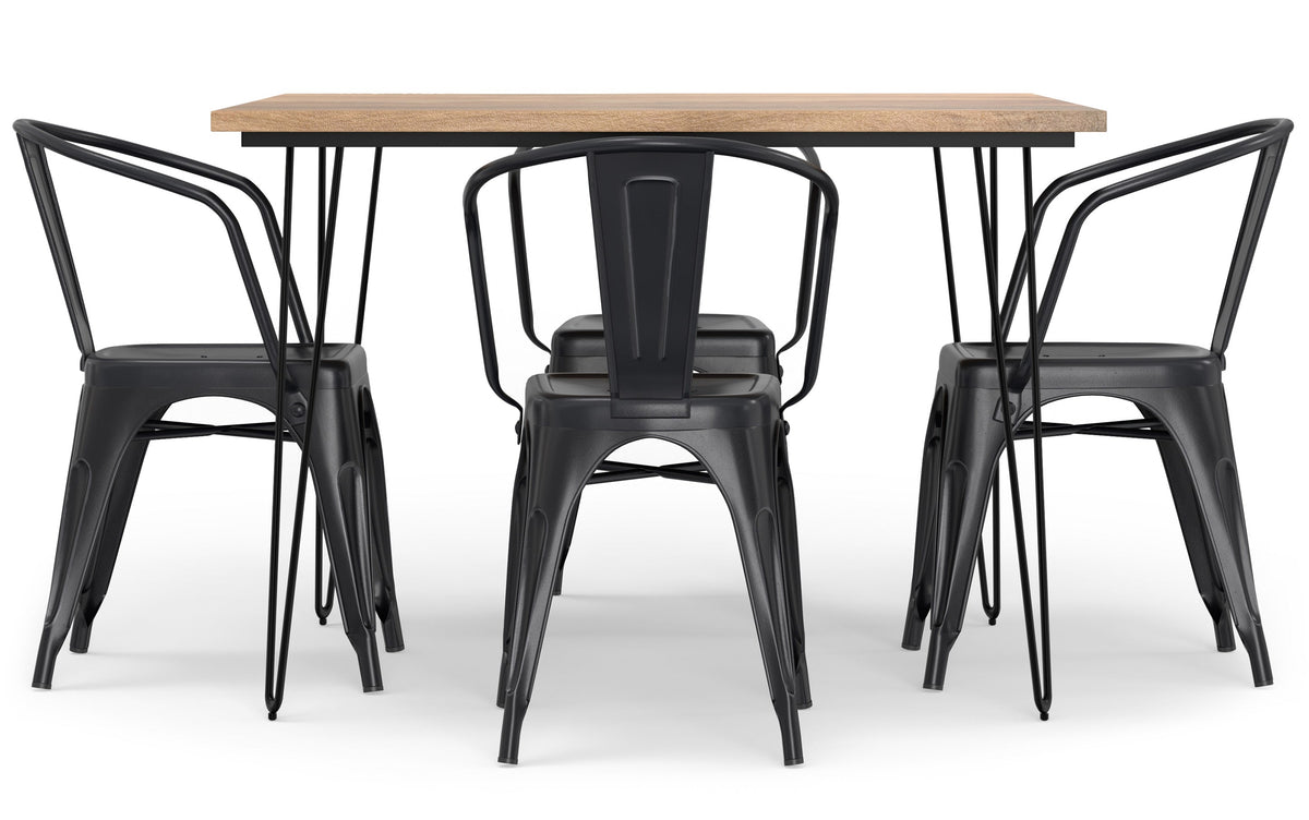 Larkin / Hunter 5 Pc Dining Set in Mango