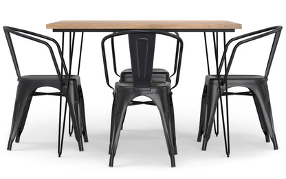 Larkin / Hunter 5 Pc Dining Set in Mango