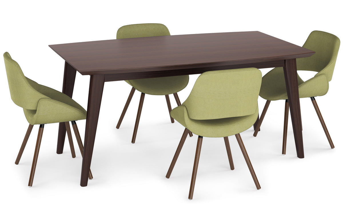 Acid Green | Malden / Draper 5 Pc Dining Set