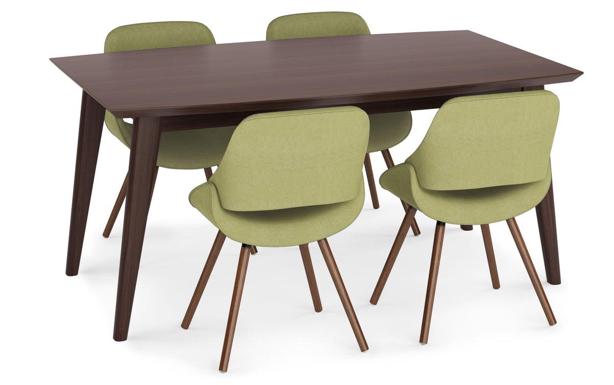Acid Green | Malden / Draper 5 Pc Dining Set
