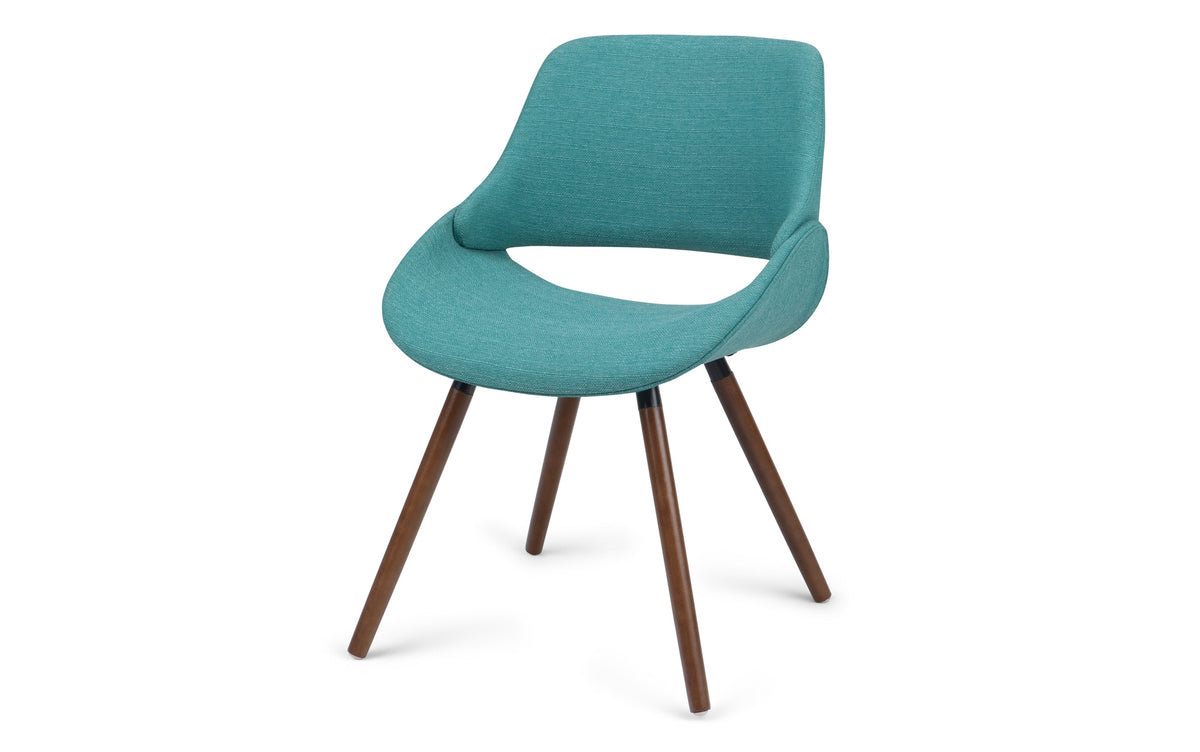 Turquoise Blue Without Woodback | Malden V 7 Piece Dining Set