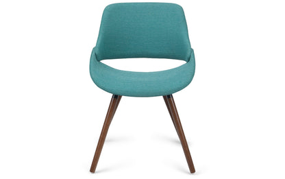 Turquoise Blue Without Woodback | Malden V 7 Piece Dining Set