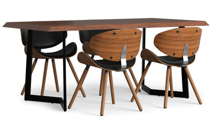 Black/Dark Brown | Marana / Watkins 5-Piece Dining Set