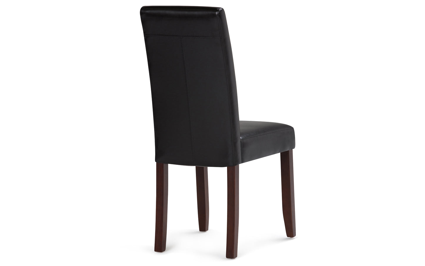 Midnight Black/Java Brown Vegan Leather | Acadian 9 Piece Dining Set