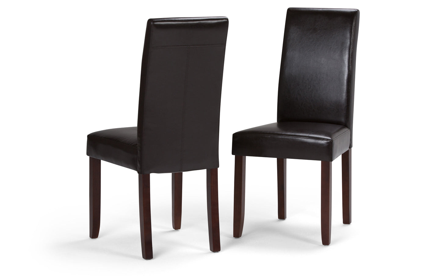 Tanners Brown/Java Brown Vegan Leather | Acadian 9 Piece Dining Set