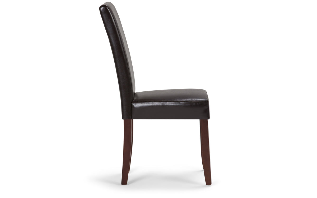 Tanners Brown/Java Brown Vegan Leather | Acadian 9 Piece Dining Set