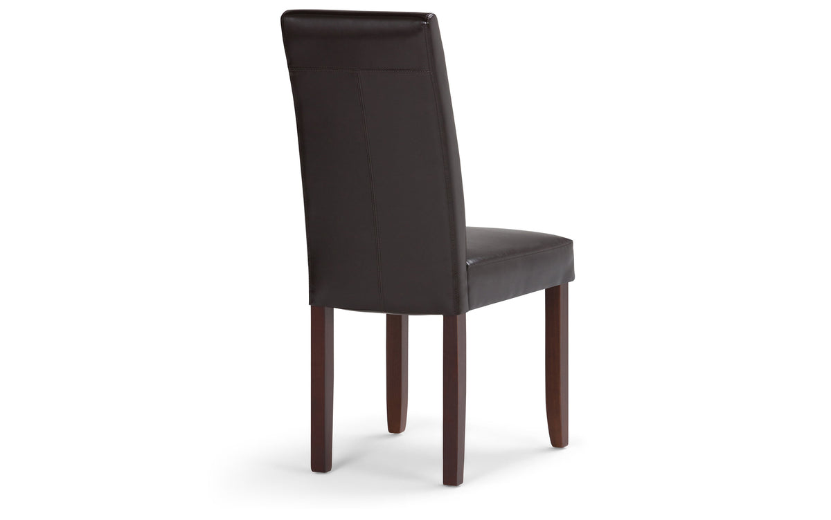 Tanners Brown/Java Brown Vegan Leather | Acadian 9 Piece Dining Set
