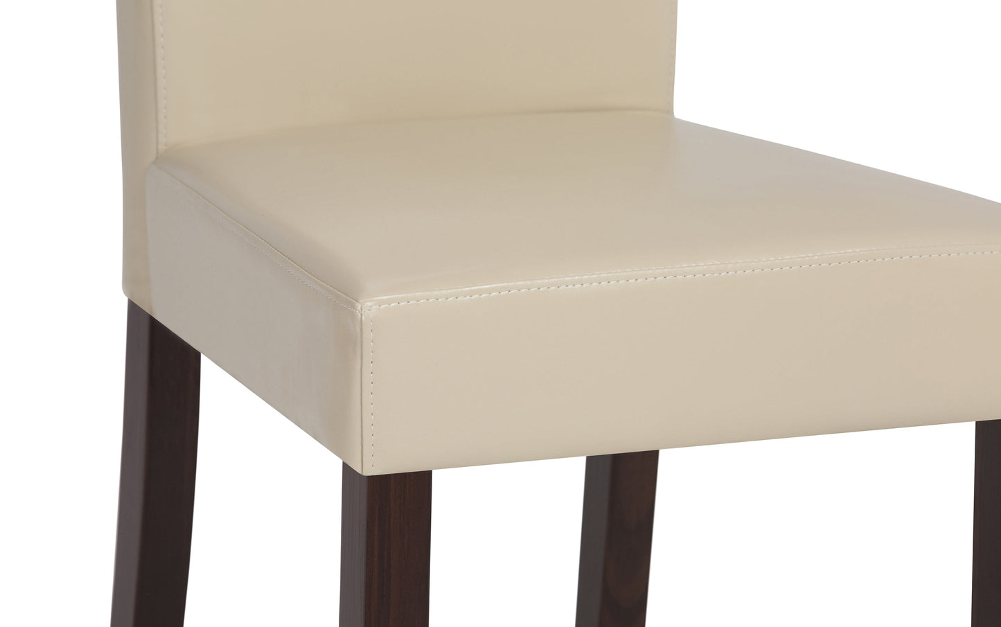 Satin Cream/Java Brown Vegan Leather | Acadian 9 Piece Dining Set