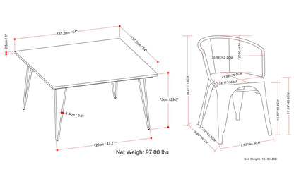 Larkin / Hunter 9-Piece Dining Set
