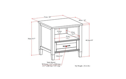 Smoky Brown | Ela End Table