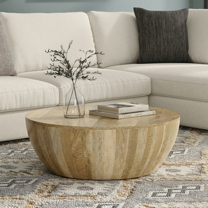 Refined Natural | Elmbrook Drum Coffee Table
