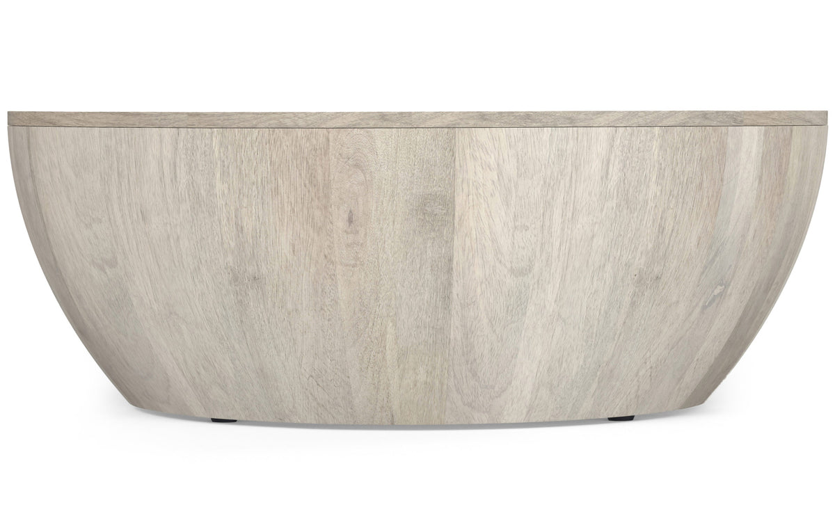 White Wash | Elmbrook Drum Coffee Table